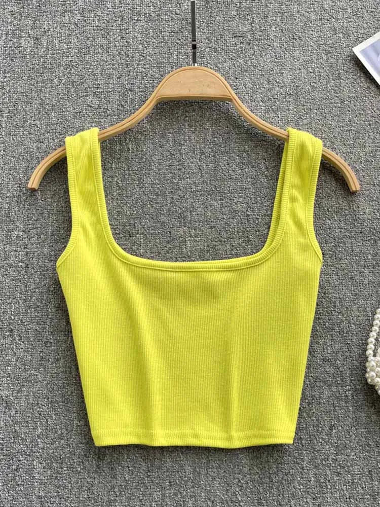 Women Backless Y2K Slim Fit Crop Tank Top Sleeveless