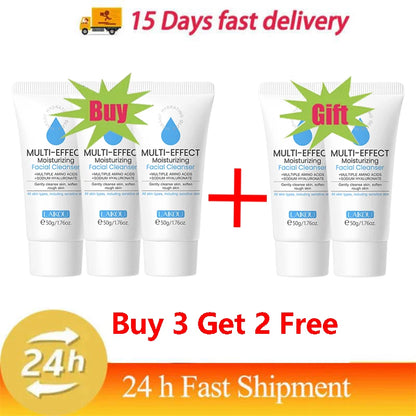 Facial Cleanser Deep Cleansing Foam Remove Dark Spots Acne 5PCS