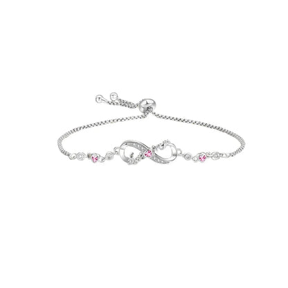 Original 925 Sterling Silver Heart Skull Necklace Ring and Cross Bracelet Set with Zircon Accents for Halloween and Valentine Gifts