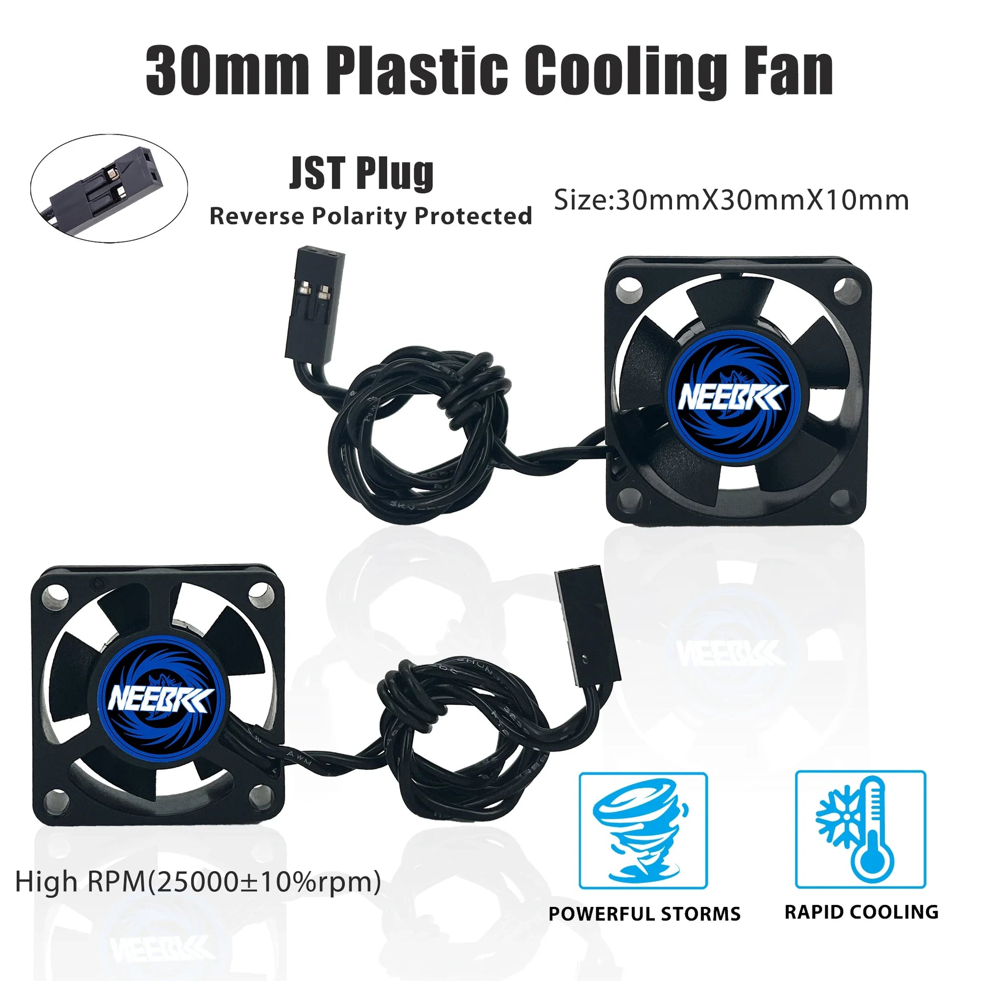 RC Motor Fan Cooling Heatsink 25-50mm High Wind Rapid Cool