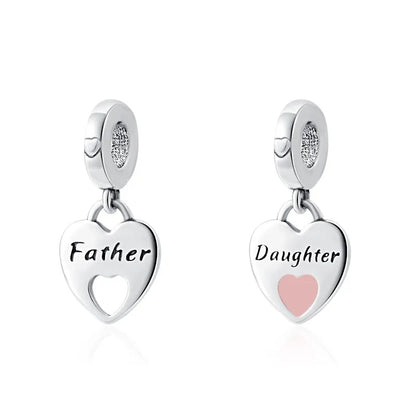 Spring Butterfly Heart Enamel Flower Charm Bead for Bracelets and Necklaces
