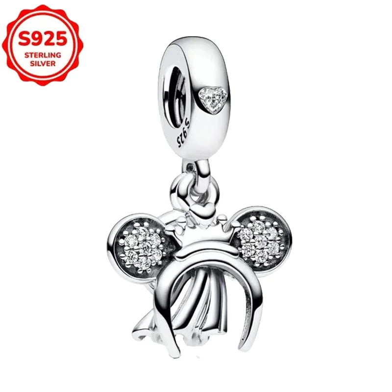 Disney 925 Sterling Silver Pixar Character Bead Charm