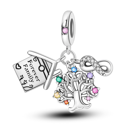 Pink Butterfly Luminous Firefly Dangle Charms 925 Sterling Silver Beads for DIY Jewelry KTC1084