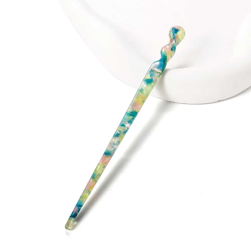 Vintage Chinese Style Acetate Resin Hair Sticks for Women Weddings
