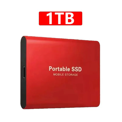 AEVYVKV 2TB Portable External SSD High Speed USB 3.1 Type-C Hard Drive Compatible with PC Mac Xbox One Phone