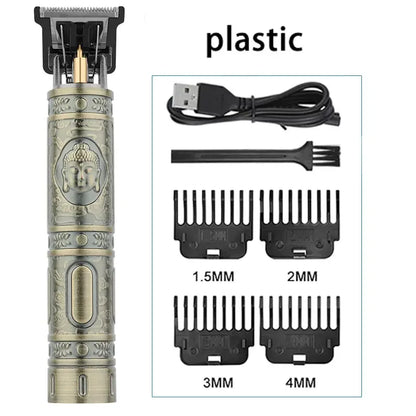 V-Vimika T9 Electric Hair Clipper with LCD Display Stainless Steel Precision Trimmer for Men Fast Charging Wet and Dry Use