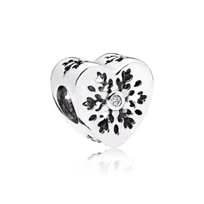 Miniso Snowflake Charm Beads 925 Sterling DIY Bracelet