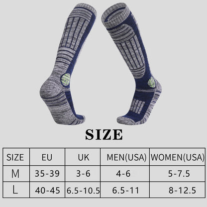 Thermal Winter Ski Socks Unisex High Elastic Thick Warm