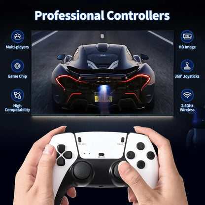 M15 Game Stick Mini Handheld TV Console With 64GB 20000 Retro Games Wireless Gamepads HD Output Two Player PS1 Support