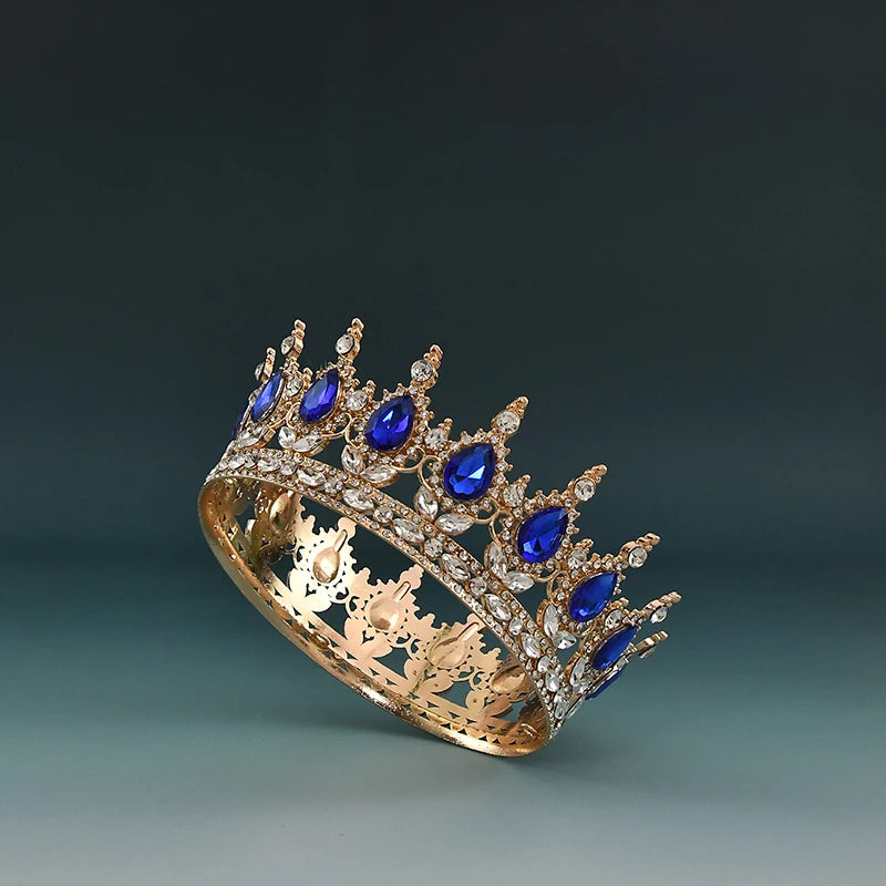 Elegant European Crystal Bridal Tiara For Weddings And Parties