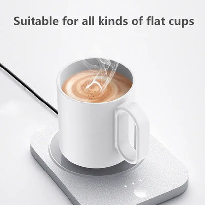 USB Cup Warmer Coffee Milk Tea Water Mug Heater Temperature Adjustable Heating Coaster For Home Office Winter