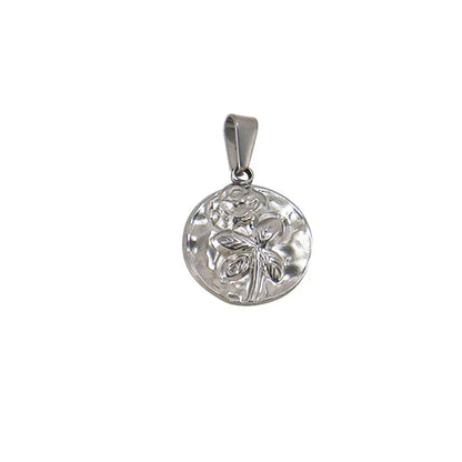 RHYSONG Tarnish Free Gold Plated Angel Cross Heart Pendant for Women Jewelry Making