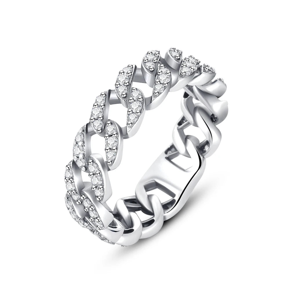 Elegant 925 Sterling Silver Zircon Ring for Women Mother's Day Gift B5928