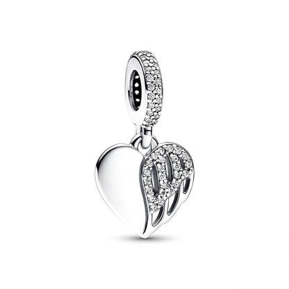 Sparkling Snowflake Sun Lightning Dangle Charm Bead 925