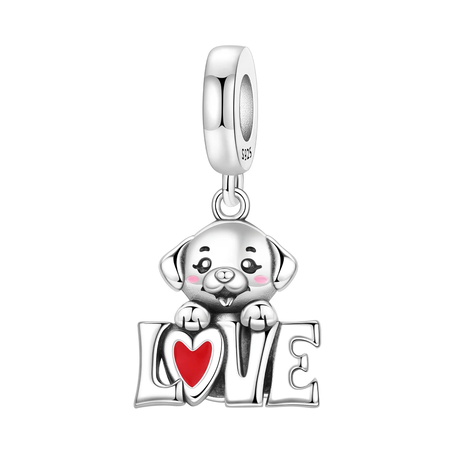925 Sterling Silver Cute Pet Animal Pendant Charm Gift