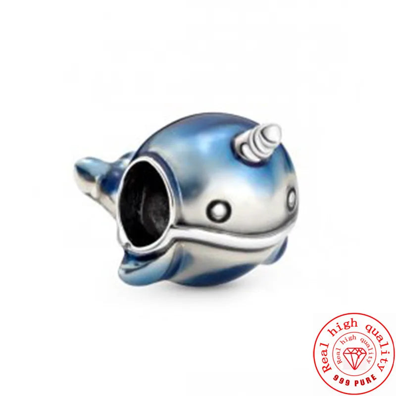 Cute Animal Family Charm Beads for DIY Silver Bracelet Jewelry Making Y043