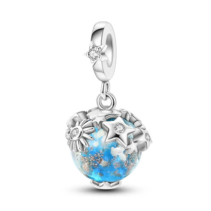 CharmBeads 925 Silver Blue Series DIY Bracelet Charms Top Rated Fashion Pendants KTC803