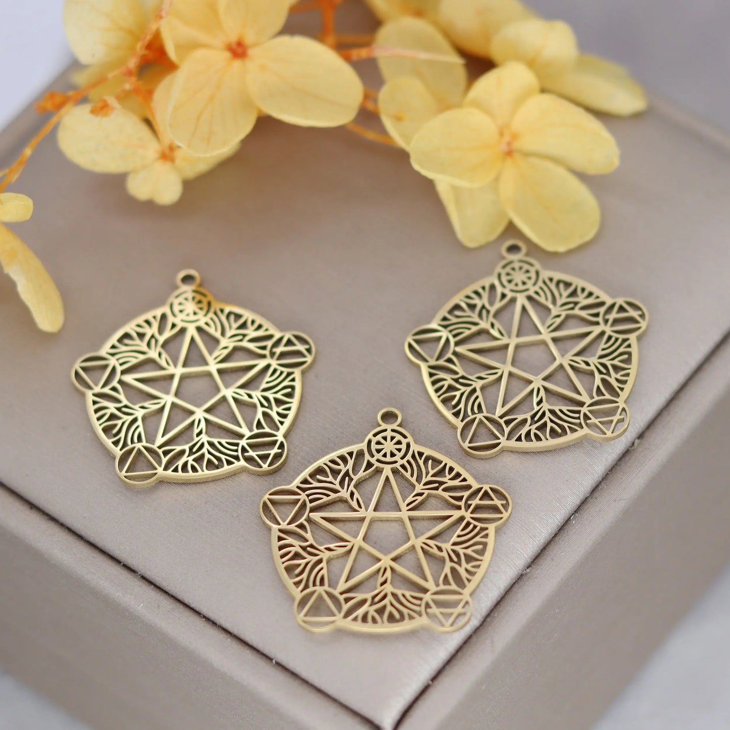 Elegant DIY Amulet Set: Phoenix Bird, Hummingbird, Snake Charms in Stainless Steel for Jewelry Making