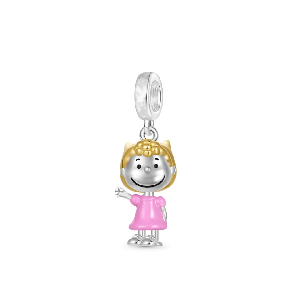 925 Silver Heart Bead Pendant For European Bracelet