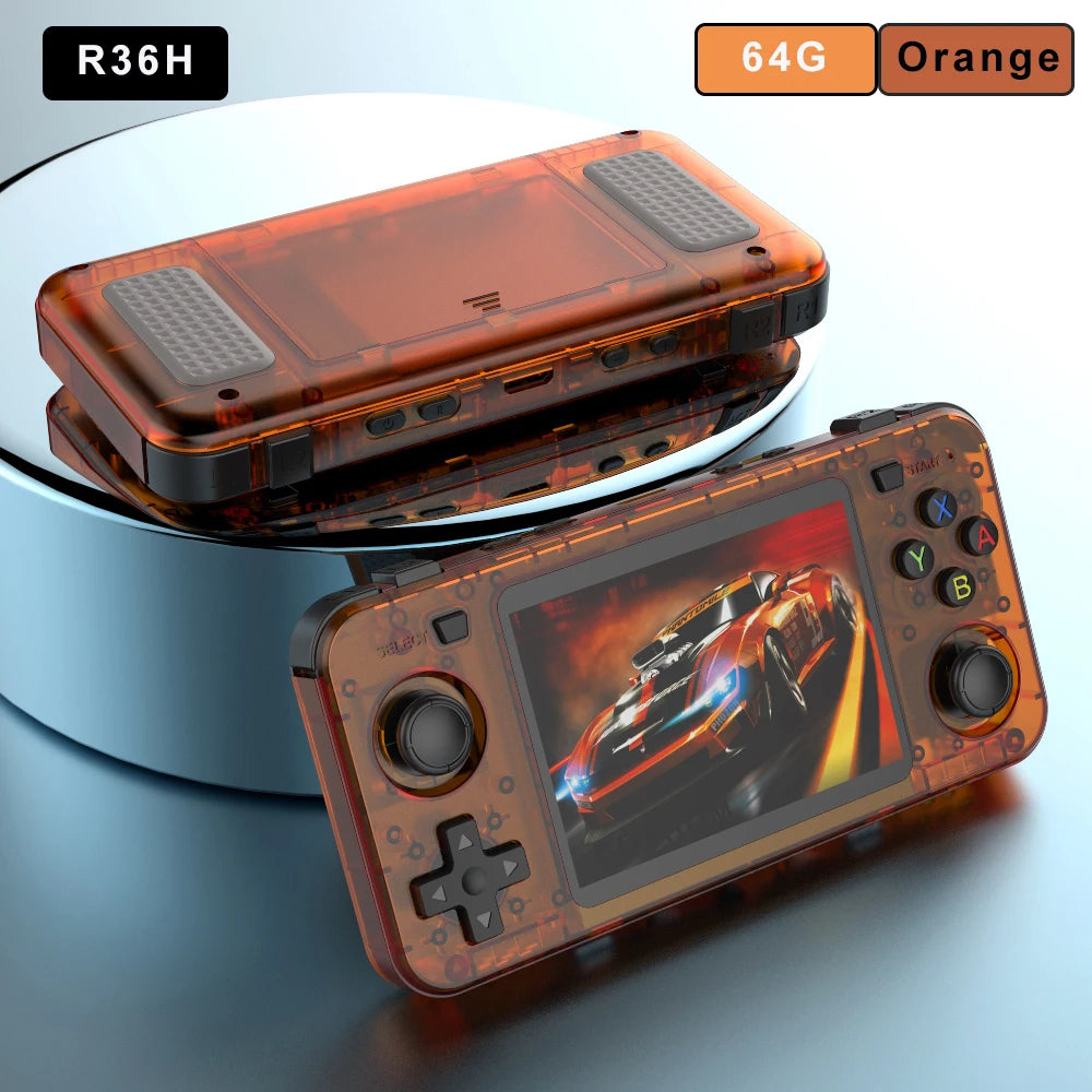 BOYHOM R36H Retro Handheld Console Open Source Linux 3.5 Inch IPS Screen 640x480 64GB 128GB 10000 Games Portable Video Player