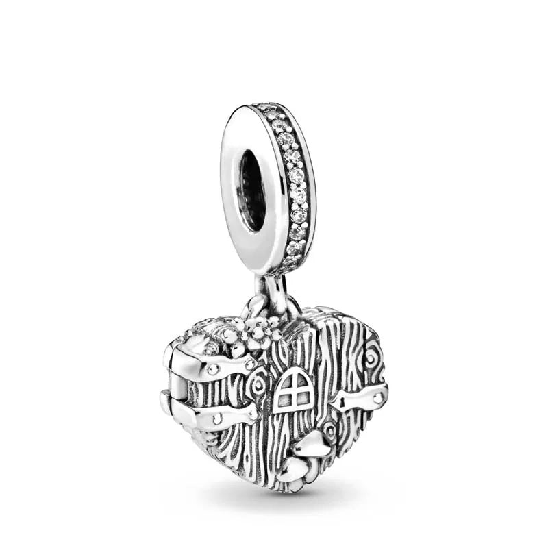 925 Sterling Silver DIY Mother's Day Mom Key Dangle Bead for Charm Bracelet Necklace Jewelry Accessories