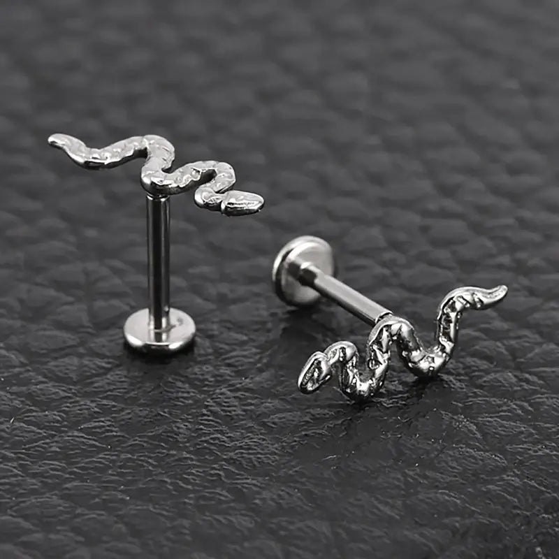 1PC Stainless Steel Punk Snake Earring and Nose Piercing Jewelry