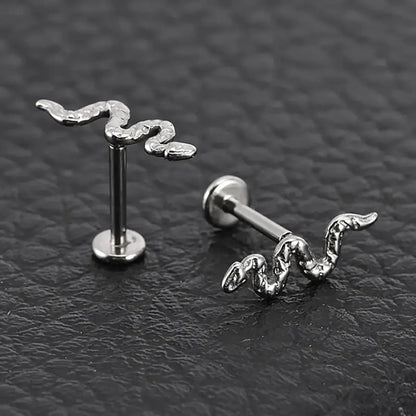 1PC Stainless Steel Punk Snake Earring and Nose Piercing Jewelry