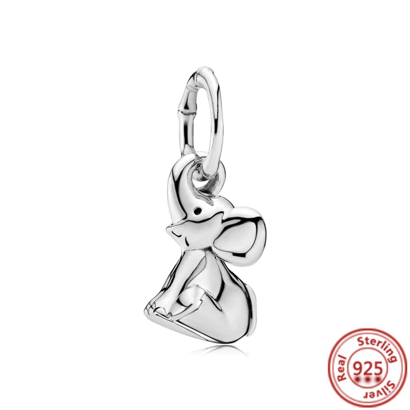 Sterling Silver Animal Charm Beads for Bracelets Featuring Unicorns, Squirrels, Elephants, Owls, Cats, Dogs, Lions, Bears and Rabbits Y605