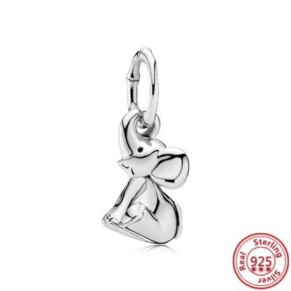 Sterling Silver Animal Charm Beads for Bracelets Featuring Unicorns, Squirrels, Elephants, Owls, Cats, Dogs, Lions, Bears and Rabbits Y605