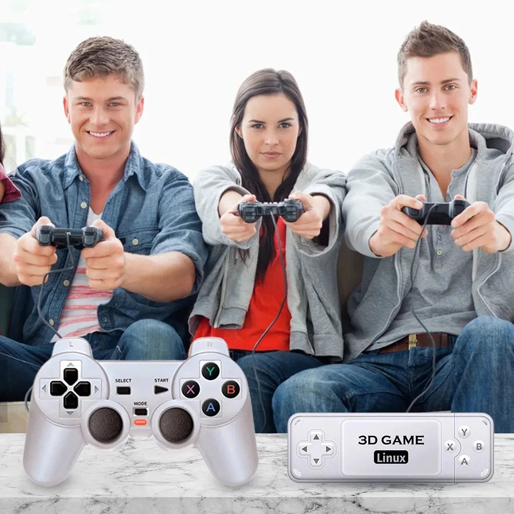 BOYHOM Y6 Retro Game Console 4K 60fps HDMI Low Latency Dual Controllers Portable TV Stick 64GB 128GB Emulation for GBA PSP PS1 N64