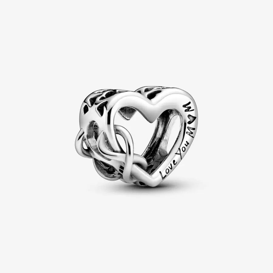 Romantic Heart Bead Pendant Set for Charm Bracelets and Necklaces Thanksgiving Jewelry Gift for Women BD01