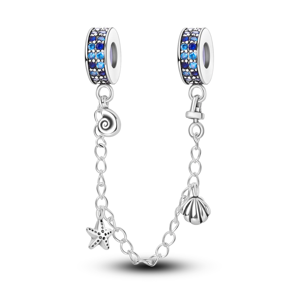 CharmBeads 925 Silver Blue Series DIY Bracelet Charms Top Rated Fashion Pendants KTC687