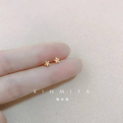 925 Silver Mini Stud Earrings for Women Heart Star Butterfly Dinosaur Design