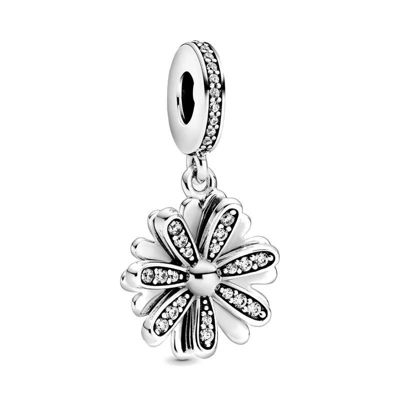 Spring Charms 925 Silver Football Mother Son Dog Pendant Bead Jewelry for European Bracelets and Necklaces