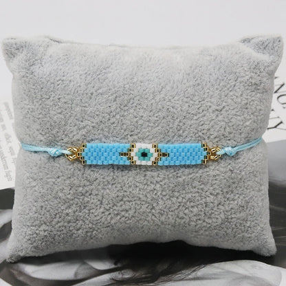 ZHONGVI Multicolored Evil Eye Miyuki Bead Bracelet for Women – Trendy Friendship Jewelry