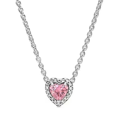 925 Sterling Silver Heart Arrow Pendant Necklace Classic Bow Tie Charm for Women Elegant DIY Gift