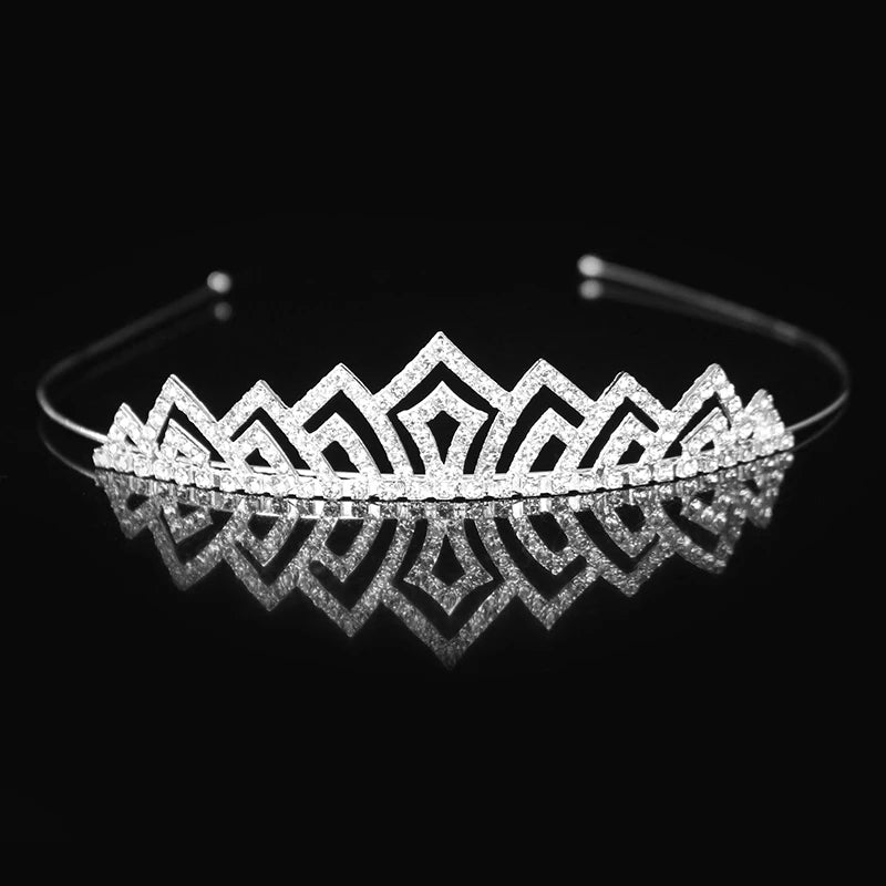 Elegant Crystal Princess Tiaras for Girls Wedding Party Hair Accessories
