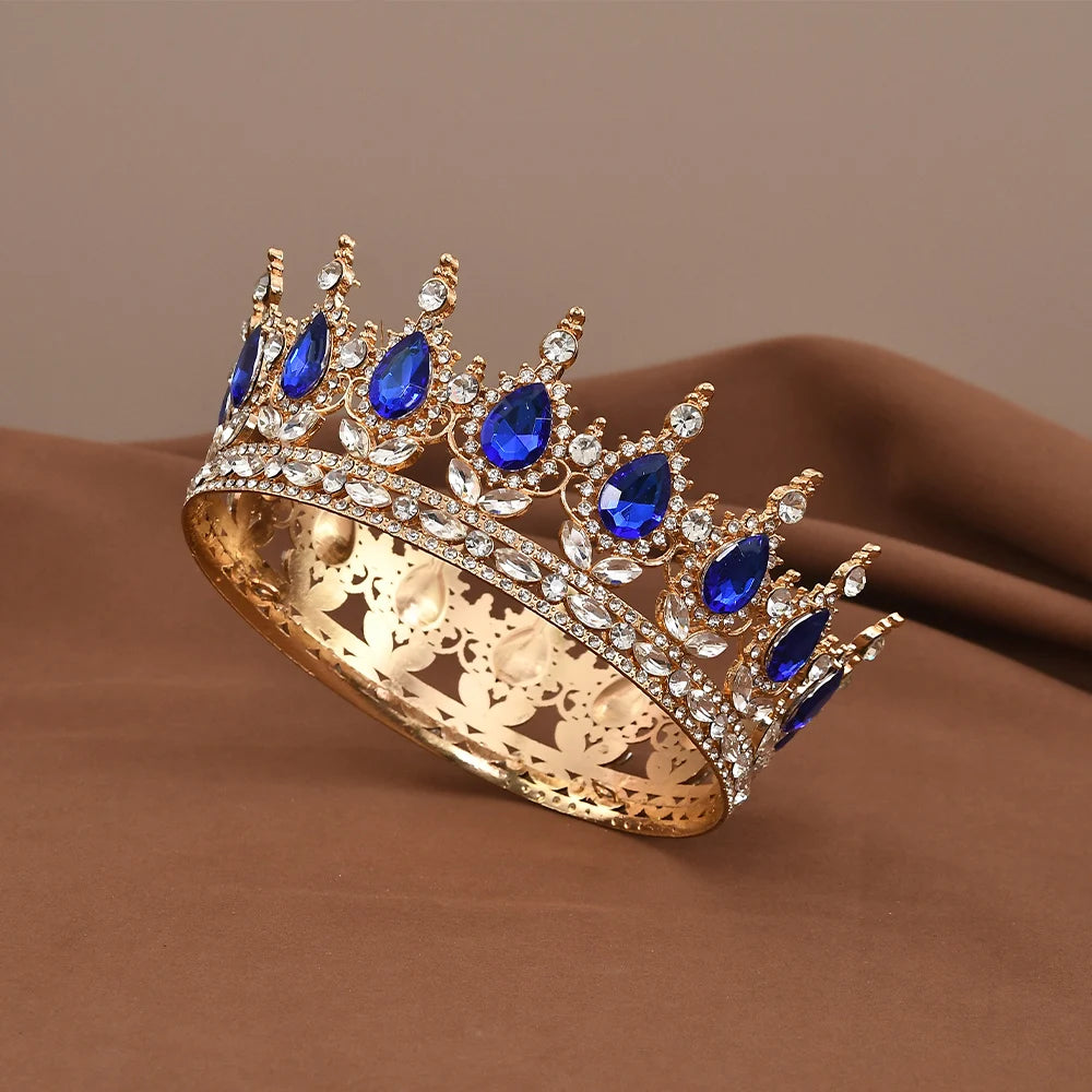 European Princess Tiara - Baroque Crystal Crown for Weddings & Pageants 1
