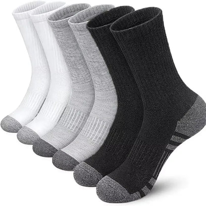 3 Pairs Men's Outdoor Gym Socks Comfortable Ground-Gripping EU 40-45 6 Pairs Mix Color