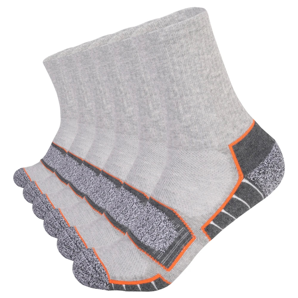 6 Pairs Heavy Cushion Hiking Socks Unisex Sizes 35 To 50