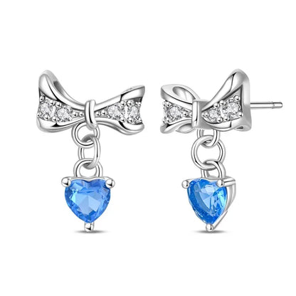 925 Sterling Silver Tulip Hoop Earrings with Dragonfly Firefly Bow Shell Conch and Turtle Designs Fine Jewelry Gifts for Women