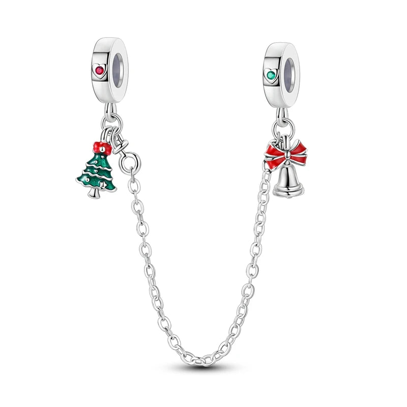 Sterling Silver Snowman Charm Beads for Bracelets Jewelry Gift KTC1377