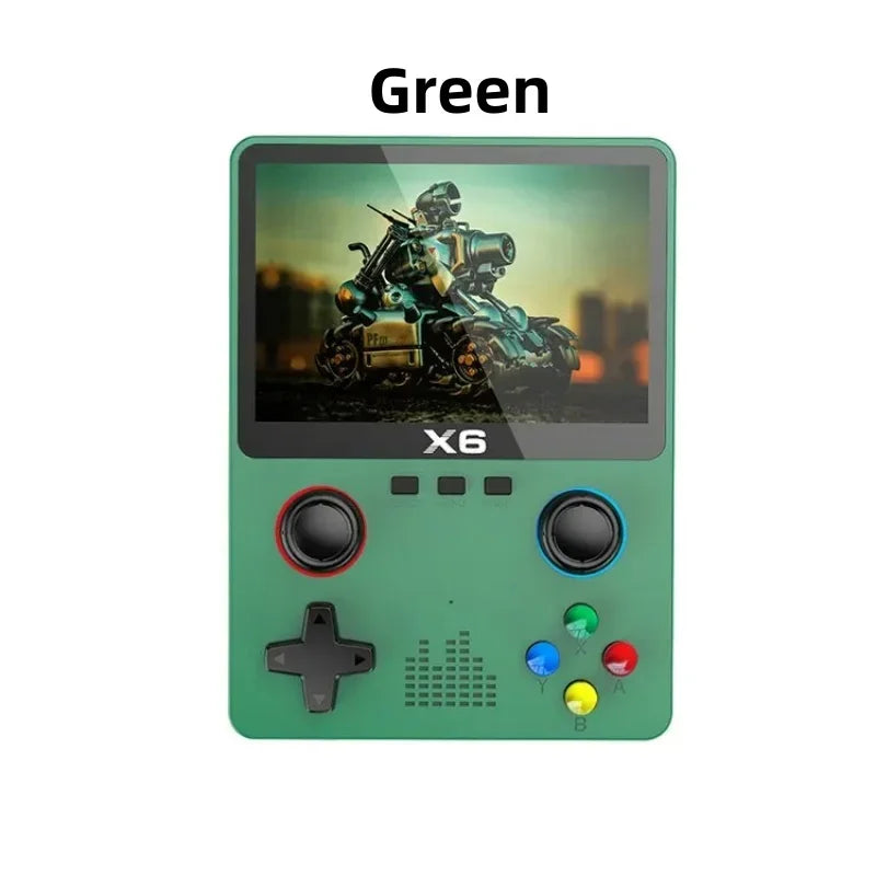 X6 Retro Handheld Game Console 3.5 Inch IPS Screen Portable Player With 10000 Classic Games 640x480 Kids Gift