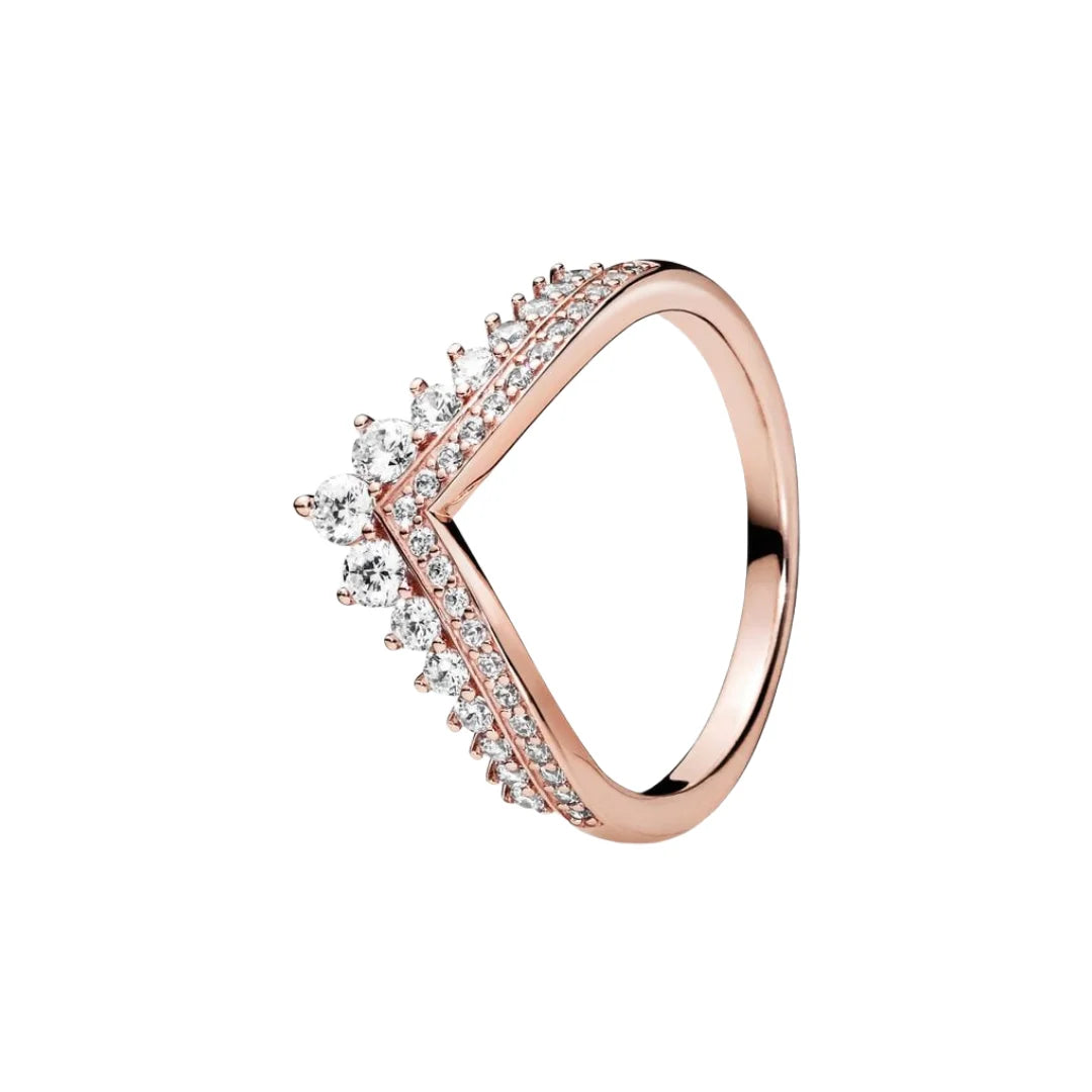 Timeless 2024 Silver Heart Charm Rings for Women with Zircon Stone P2303