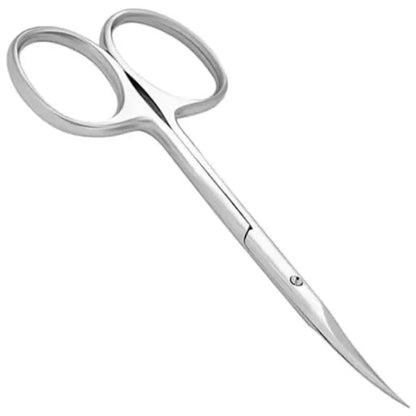 Stainless Steel Curved Tip Thin Blade Cuticle Scissors Nail Clippers Trimmer