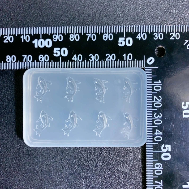 Delicate Cat and Goldfish Silicone Mold for DIY Wax and Soap Casting