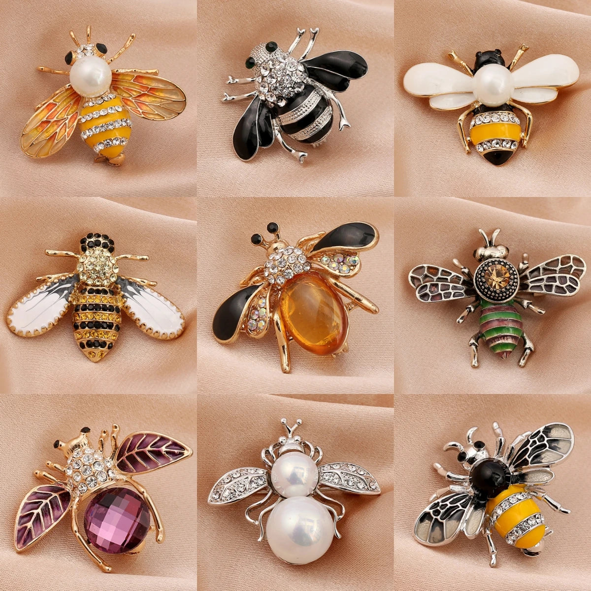 1PC Women's Fashion Trend Personalized Bee Brooch Pin Jewelry