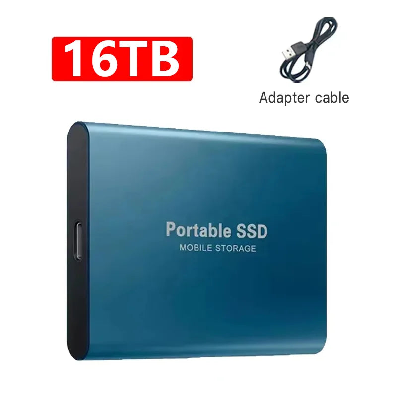 Portable SSD 1TB USB 3.2 Type-C High Speed External Solid State Drive for Laptop PC Mac