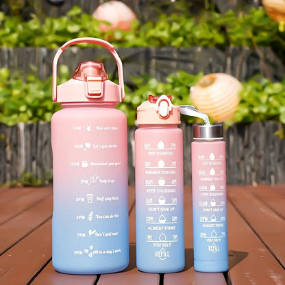 2L 900ml Leakproof Motivational Water Bottle For Fitness