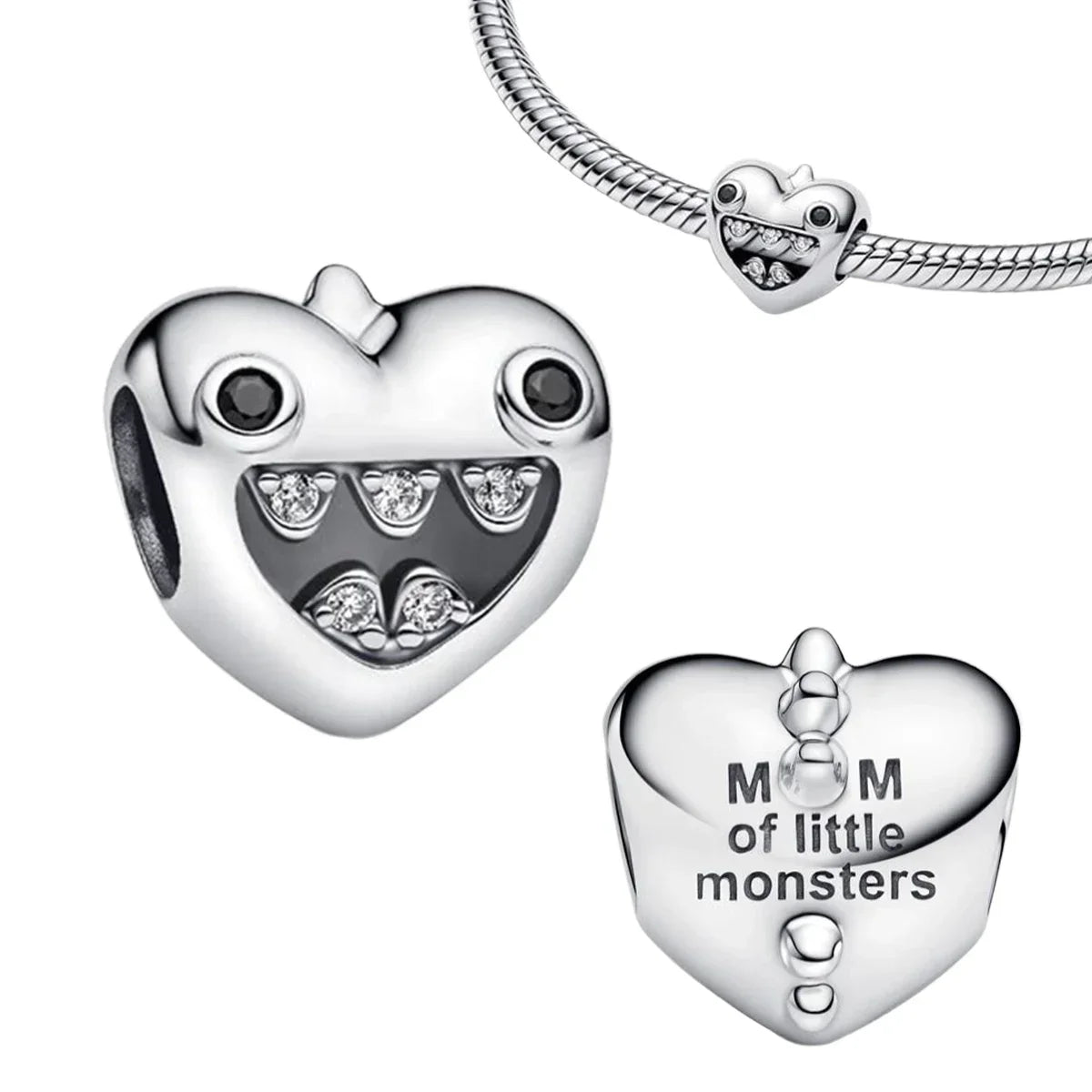 Sterling Silver Astronaut Planet Charms for Bracelets and Earrings AMC013383